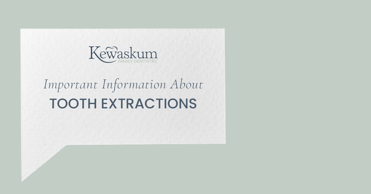 Kewaskum – Blog – Important Information about tooth extractions – 1200 x 630 V1